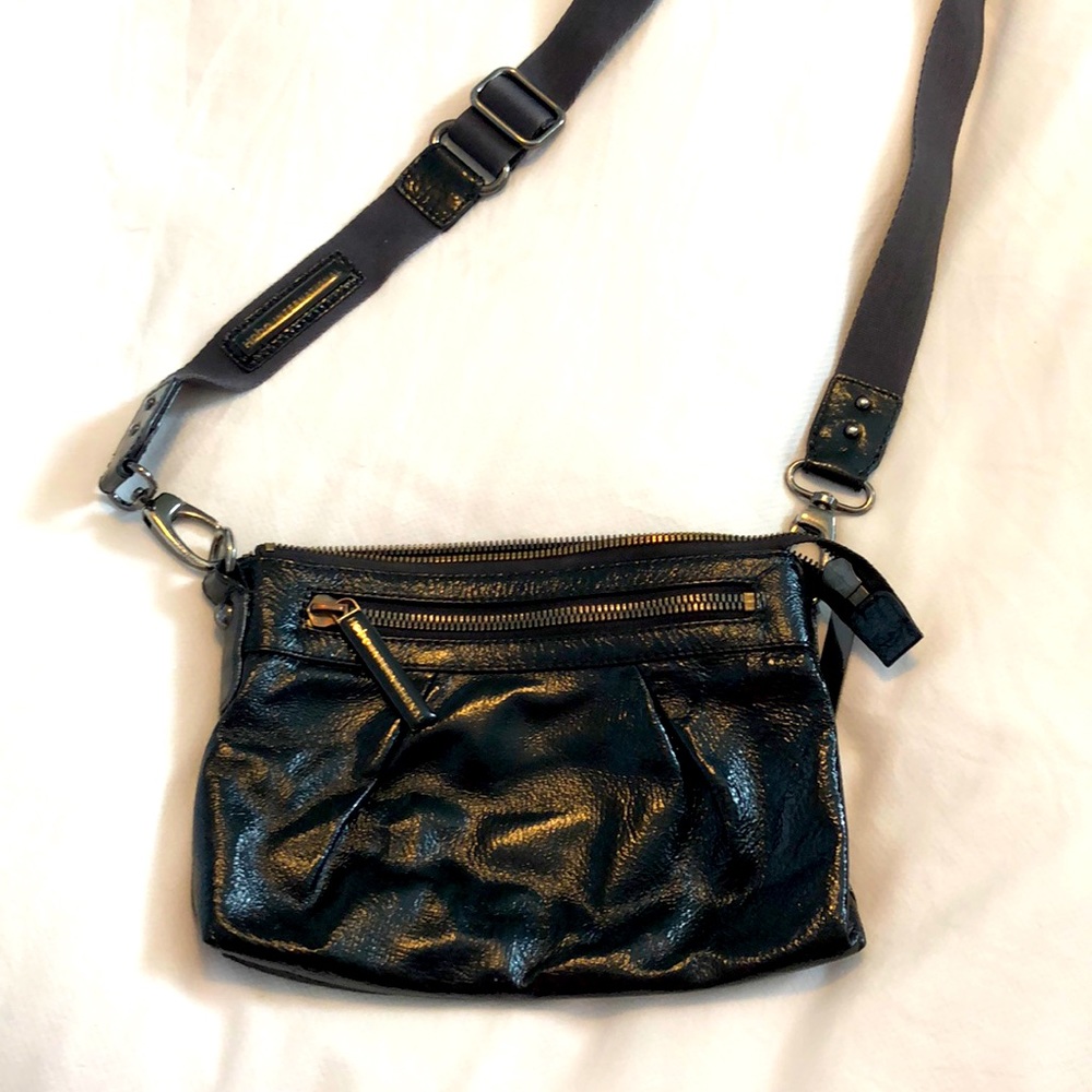 Black Hobo Crossbody Purse Gem
